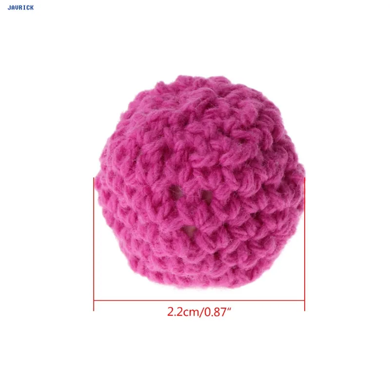 JAVRICK 5 шт. деревянные бусины шерсть вязание крючком Восьмиугольные DIY детские