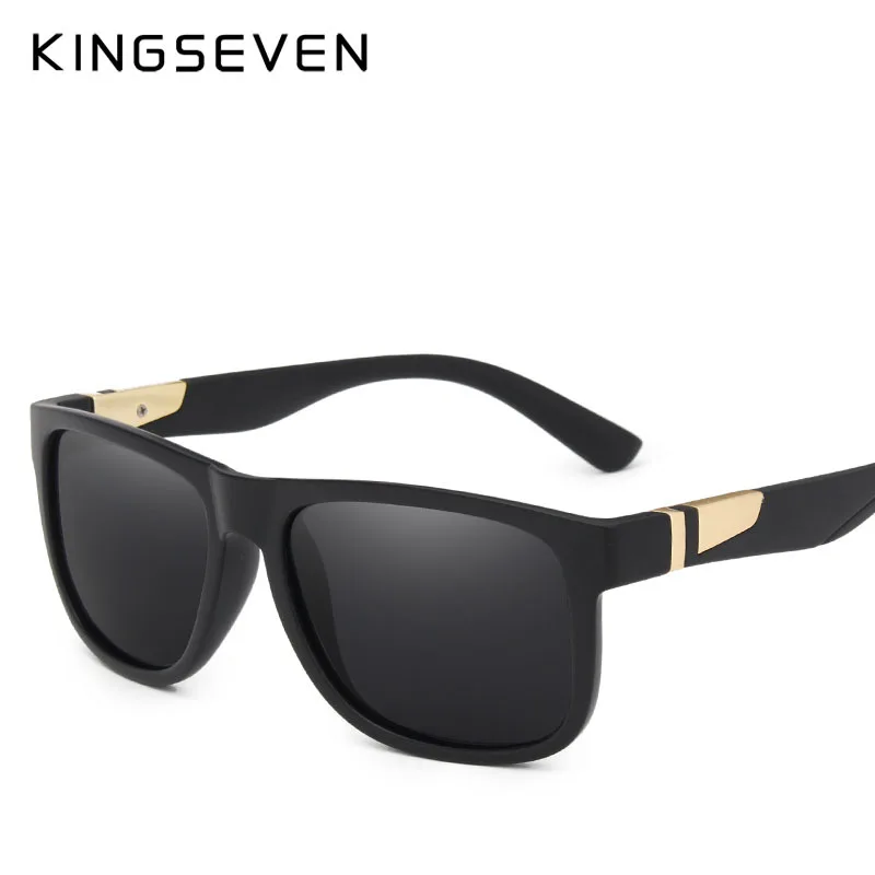 KINGSEVEN, фирменный дизайн, мужские поляризованные солнцезащитные очки, Ретро стиль, квадратный стиль, Классические мужские солнцезащитные очки, Ретро стиль, Gafas UV400