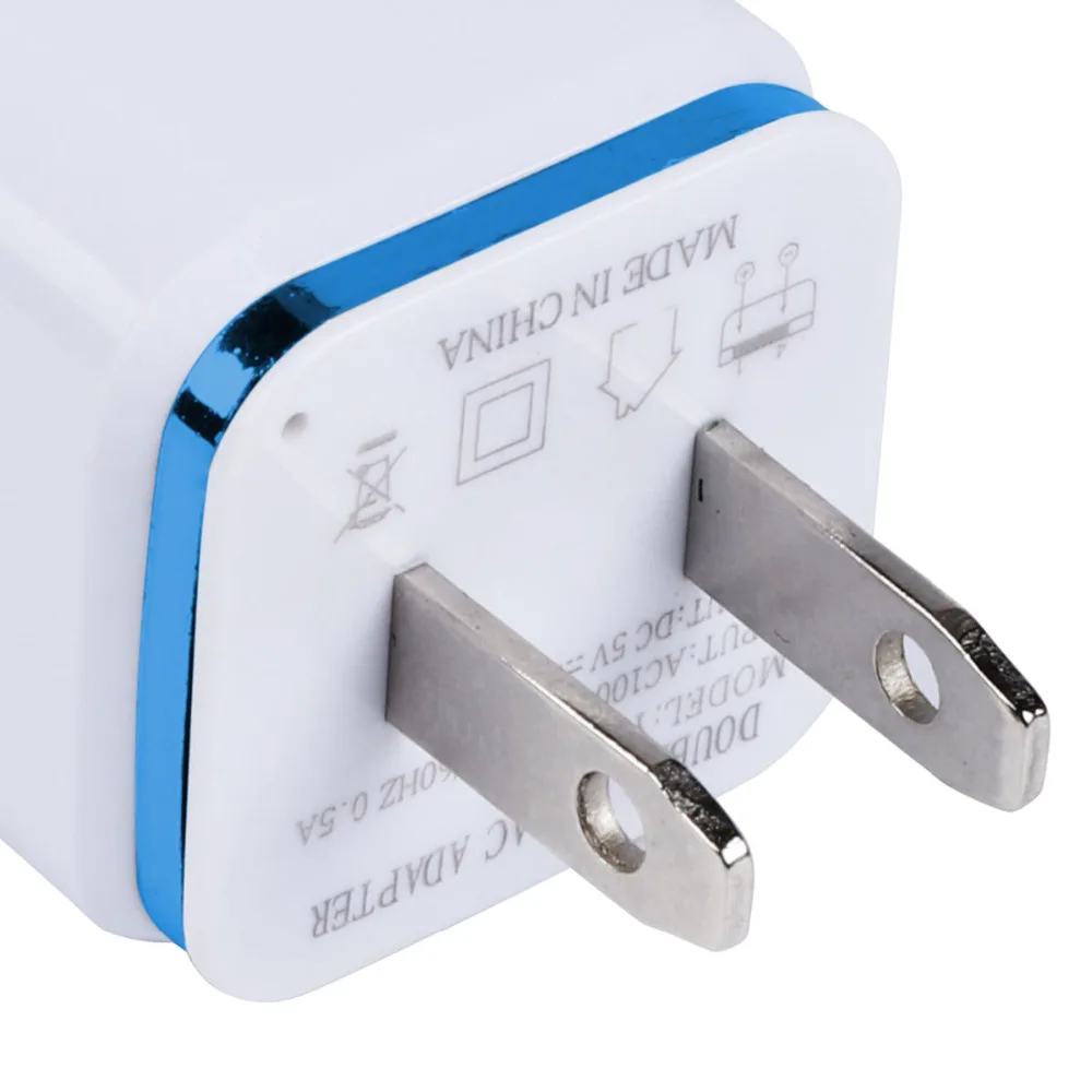2 шт./лот универсальное порта USB настенное зарядное устройство дорожный адаптер 5