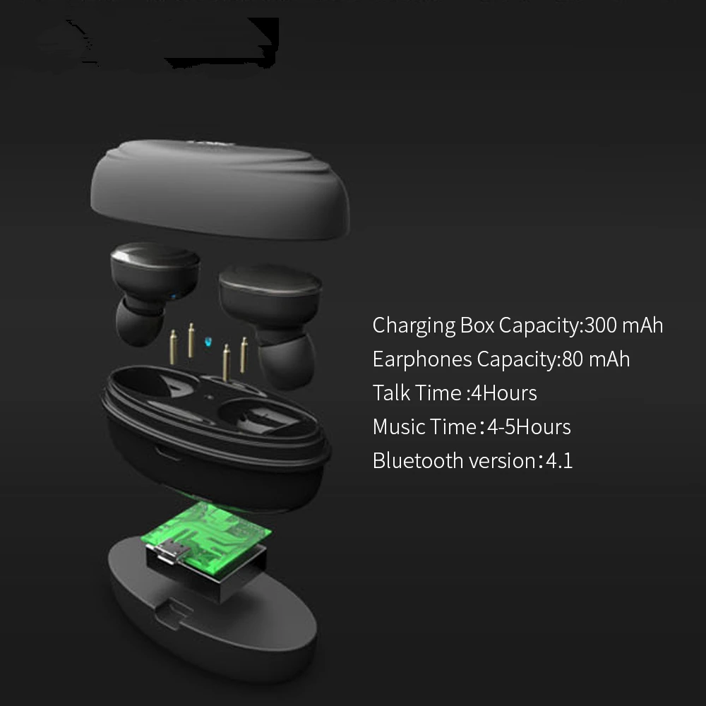 Спортивные наушники Беспроводная bluetooth-гарнитура IPX5 водонепроницаемые с