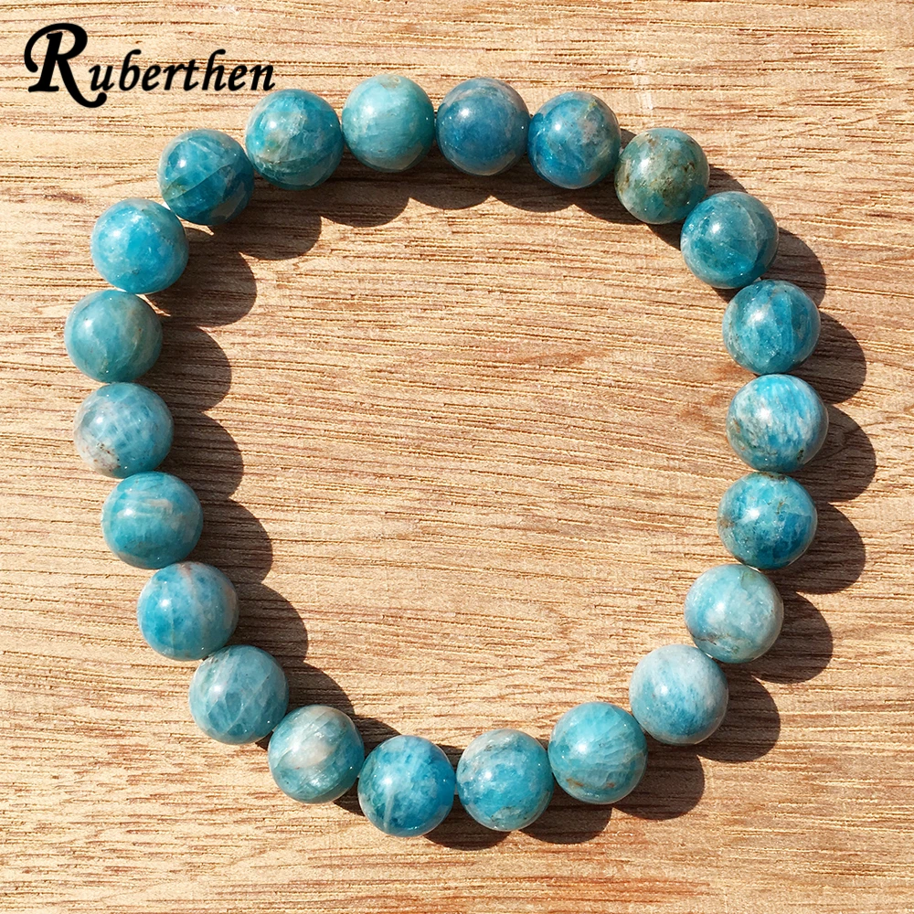 Ruberthen A Grand подлинный апатитовый браслет медитация Mala духовность ювелирные