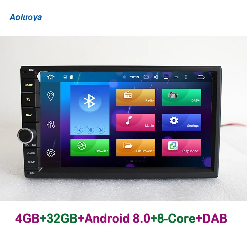 Aoluoya RAM 4 Гб Восьмиядерный Android 8 0 универсальный автомобильный Радио DVD GPS навигация