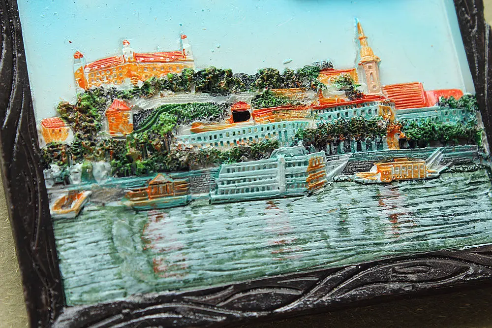 Туристический сувенир для путешествий из смолы 3D в виде магнита на