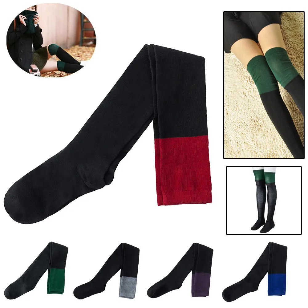 Гольфы до бедра женские новые осенние рождественские колготки для девочек chaussettes