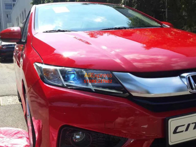 Фары для Honda City фары проектора подходят 2014-up передних фар автомобиля светодиодный