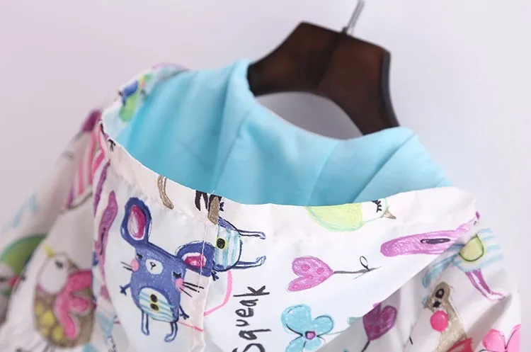 BibiCola/весенне-летние куртки для девочек детское пальто повседневная верхняя