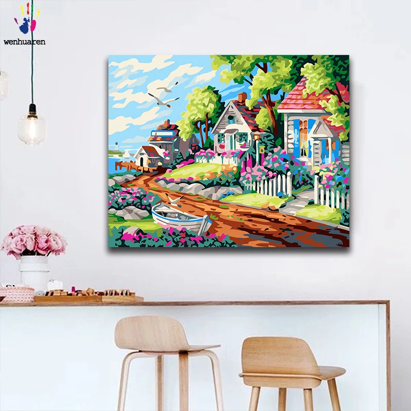 Краска по номеру художественная роспись номерам townlet fine scenery спальня