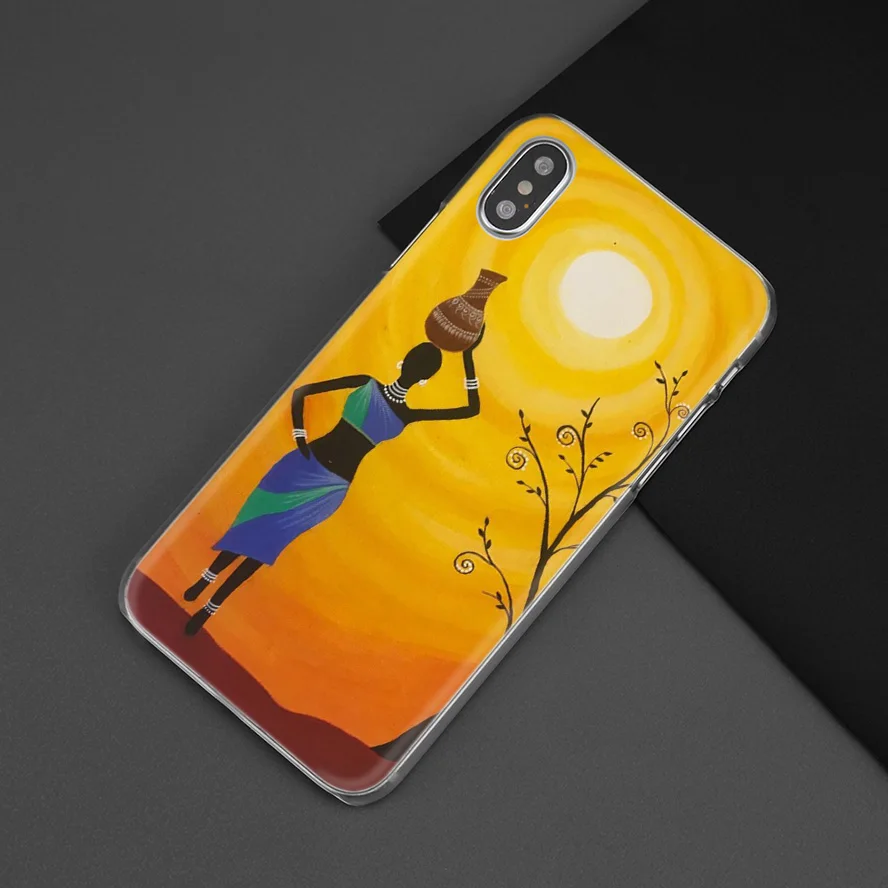 Африканская женщина чехол для iPhone XS Max XR X 10 7 7S 8 6 6S Plus 5S SE 5 4S 4 5C 11 Жесткий PC Пластиковый чехол для телефона Coque Fundas Capa