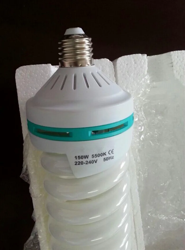 220V 150W 5500K E27 Photo Studio Lamp Video Photography Daylight Continuous dayLight Bulb Energy Saving CFL | Автомобили и