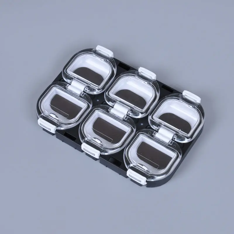 6 отсеков мини водонепроницаемый рыболовные снасти Коробка для рыболовных