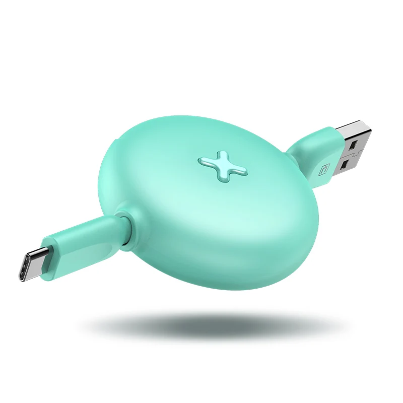 Green CAFELE type c usb кабель для samsung huawei xiaomi яркие цвета быстрая зарядка плоский выдвижной Usb кабель зарядное устройство кабель синхронизации данных - Цвет: Green