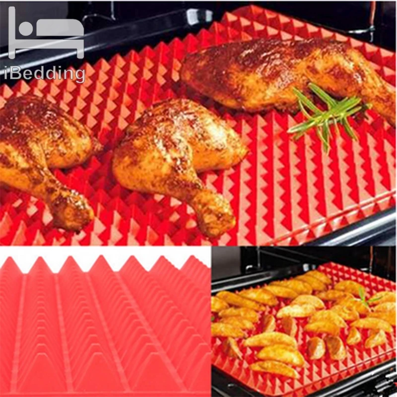 Открытый коврик для барбекю Пирамида кремнезема Посуда Пан антипригарный