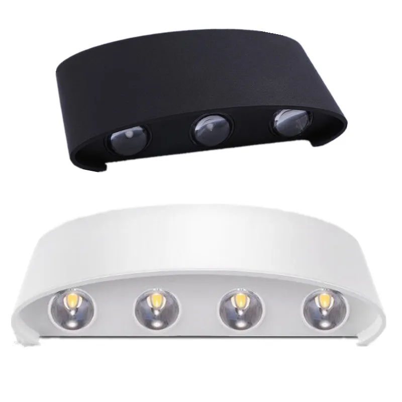 8W/6W/4W/2W Modern Aluminum Balcony Patio Wall Lights Indoor Led Wall Lamps Warm Cold White RGB Led Light