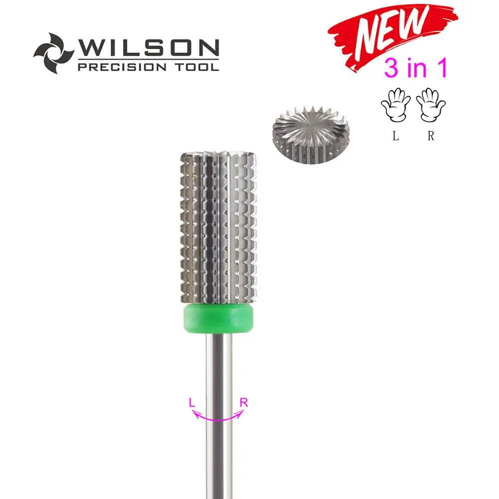 1pc Coarse 3 в 1-карбидные биты для ногтей-карбидные сверла для ногтей WILSON - Цвет: 1pc Coarse