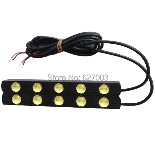 2PCS 5 LED Super Bright Daytime Running Car Racing Tail Brake Light DRL Lamp | Автомобили и мотоциклы