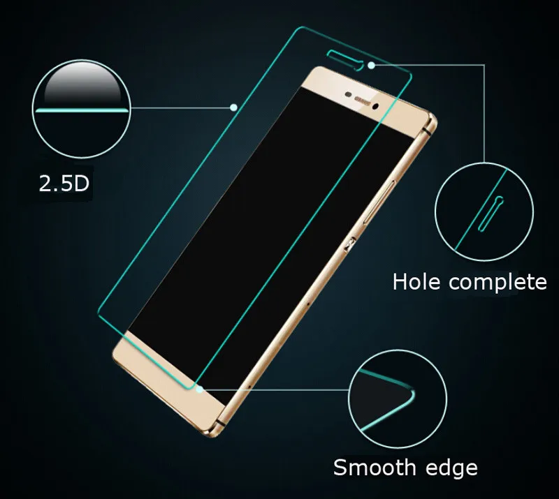 9H 2.5D Защита экрана для Huawei P8 lite 2015 G510 G620 Y536 Y625 Y635 mate 2 7 HD закаленное стекло honor 5C Y3 Y5 Y6