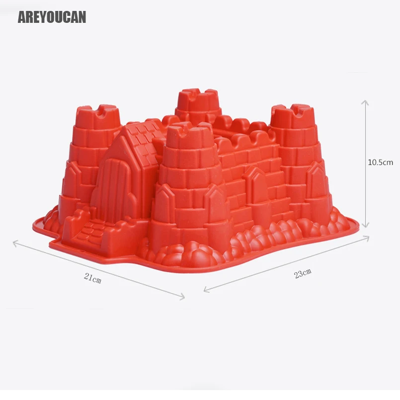Пирог инструменты замок Форма 3D силиконовые формы торт мусс для выпечки печенья