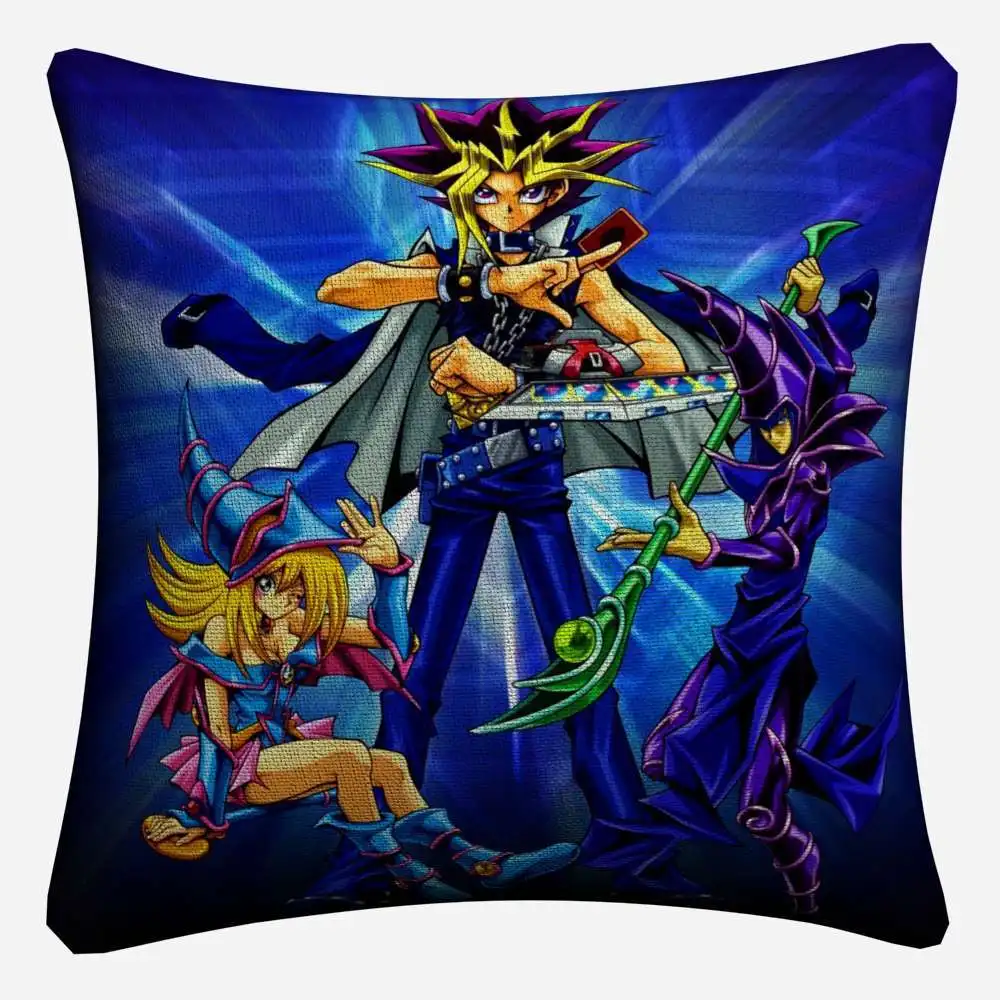 Yu Gi Oh аниме игровые фигурки хлопок белье Наволочка на сиденье для автокресла 45x45 см бросок наволочка для дома Декор Almofada - Цвет: 3