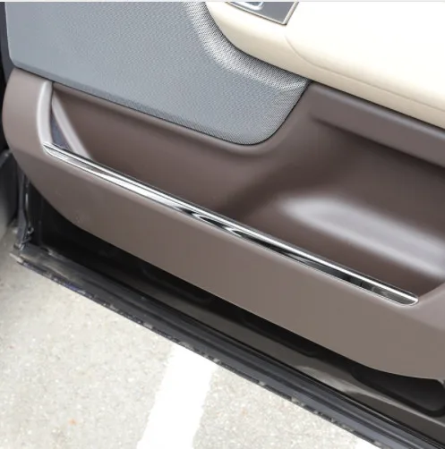 4 шт. автомобильные наклейки-полоски из нержавеющей стали для интерьера