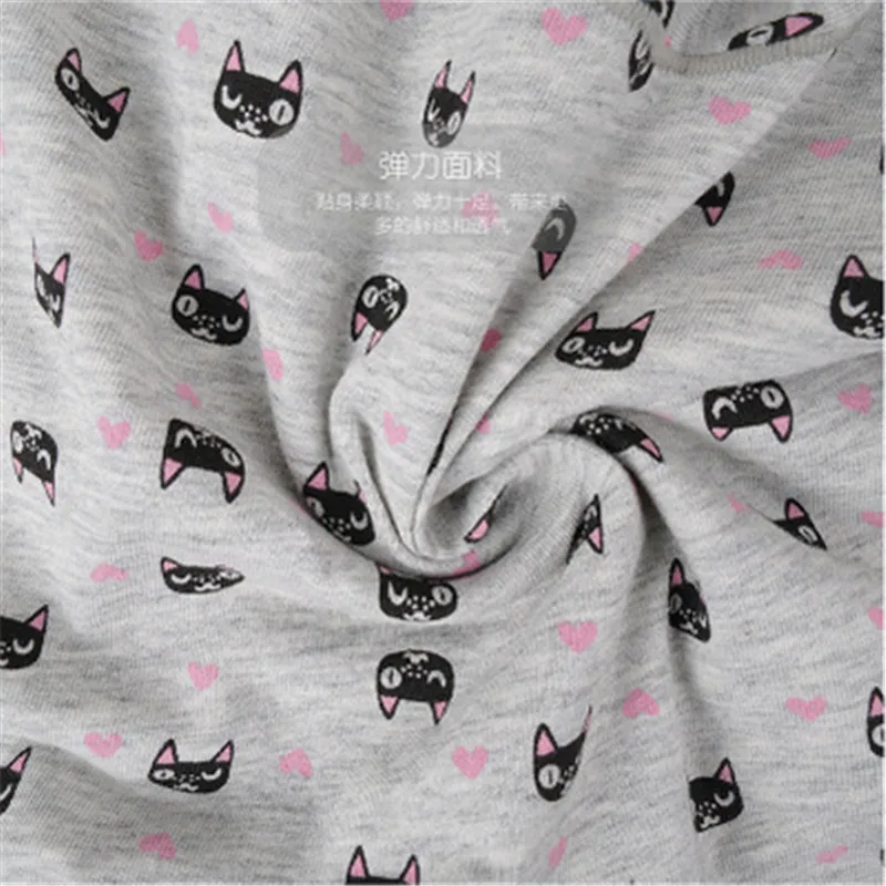 Новинка модное хлопковое нижнее белье с черными маленькими кошками для пар