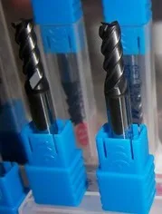 Супермикро-концевые фрезы из карбида вольфрама с 4 канавками длина 50 мм внешний