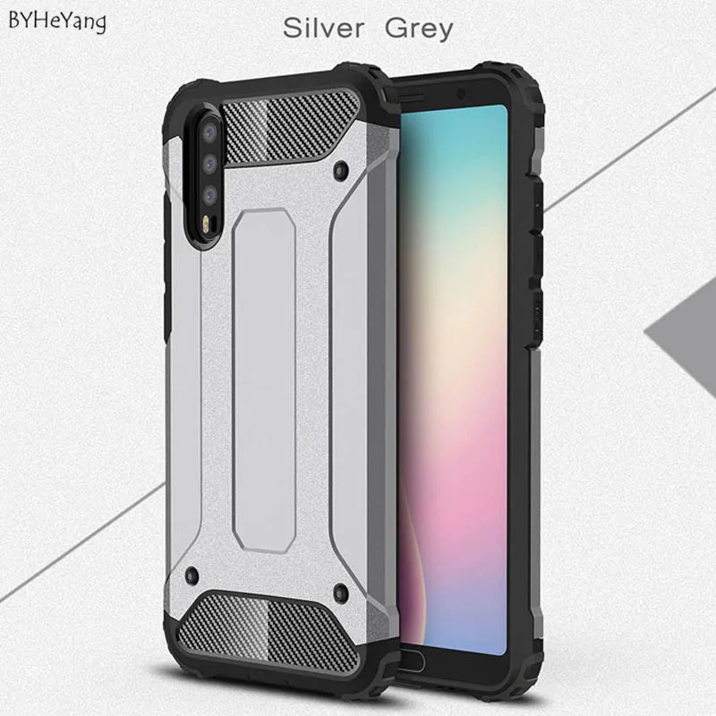 BYHeYang Armor Back Cover For Huawei P20 Phone Case Hybrid Heavy Duty Anti-Shock Pattern coque Fundas Shockproof |