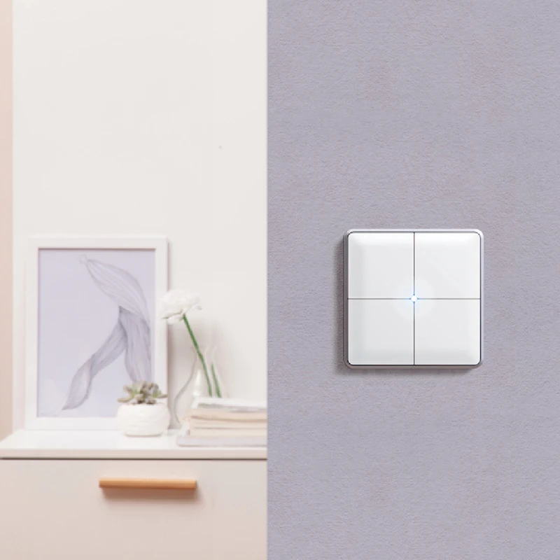 Terncy Zigbee умный настенный выключатель света 1~ 4 банды ВКЛ/ВЫКЛ Выключатель света 86x86 мм Поддержка Apple HomeKit(нужно работать с шлюзом