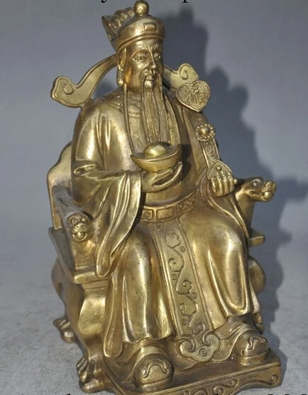 Xiuli 003057 8 &quot китайский буддизм латунь богатство yuanbao держите жуи фортуна маммона