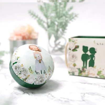Box 10.7x4cm Круглые свадебные коробки для конфет, Мраморная печать, креативные подарочные футляры casamento, столовые приборы, держатели контейнеров для шоколада, столовые приборы - Цвет: Box 10.7x4cm