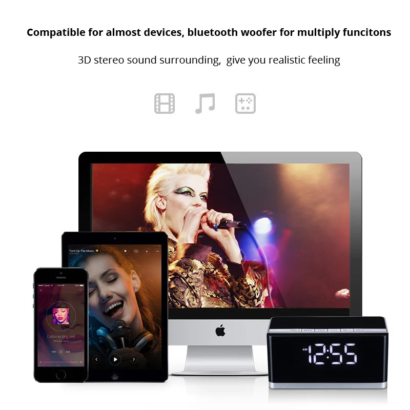 10 Вт bluetooth динамик беспроводной Высококачественный портативный стерео Бас