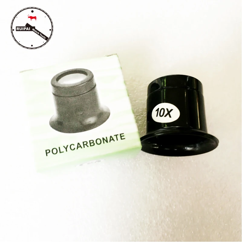 10х лупы увеличительное стекло Монокуляр для ремонта часов очков|glass for watches|watch glass