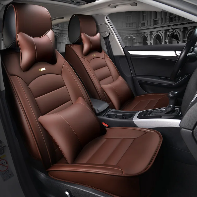 

New Custom Car Seat Cover Universal Seat Luxury Leather Car Seat Car Modeling Car styling for BMW Audi Honda Ford Nissan SUV