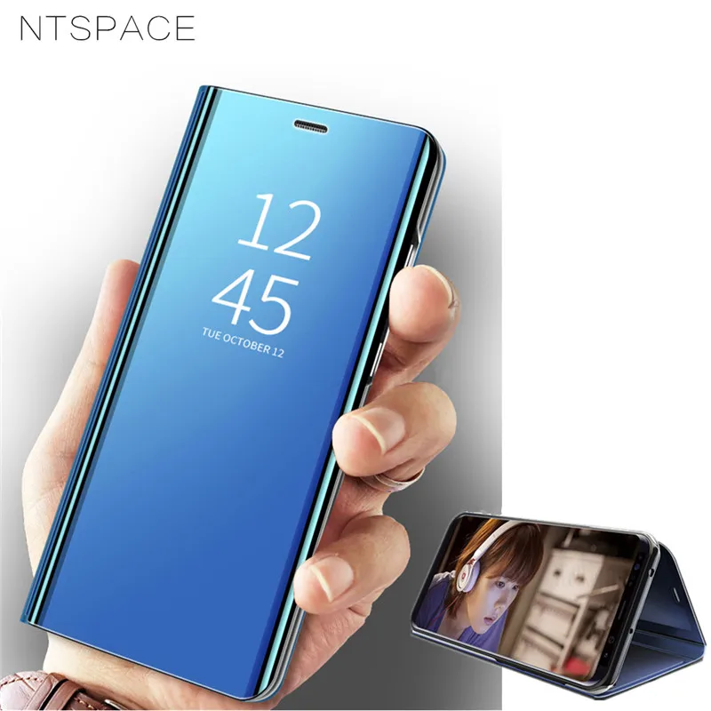 Умный зеркальный флип чехол для Samsung Galaxy A10 A11 A12 A20 A30 A40 A50 A60 A70 A80 A90 A21 A51 A71 A81 A91 A32 A42