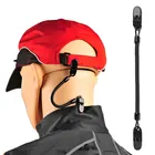 Фиксатор для шляпы, поводка, ветреный зажим, черный ПВХ шнур, ветрозащитные зажимы, держатель для рыболовной одежды, 5 шт.