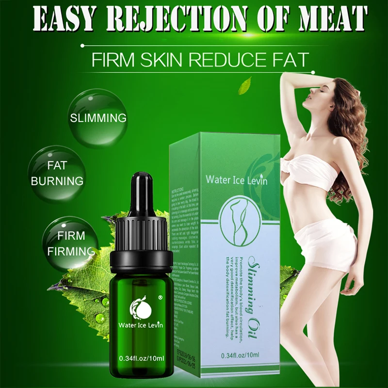 Water Ice Levin Anti Cellulite Fat Burn Slimming Essential Oils Massage Thin Leg Waist Weight Loss Oils Body Shaping