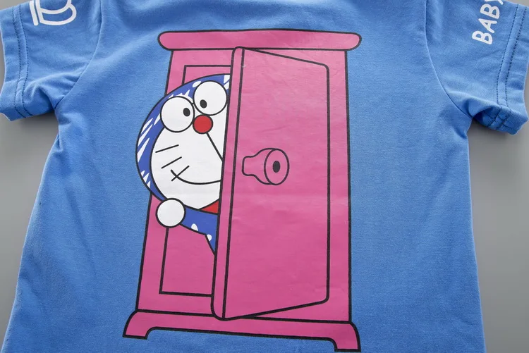 Летний комплект одежды для маленьких мальчиков с рисунком Рубашка короткими