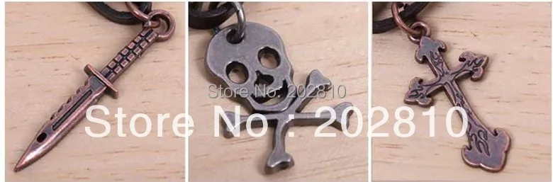 Лучший повышенного спроса наряды из бронзового сплава diy Меч череп подвеска