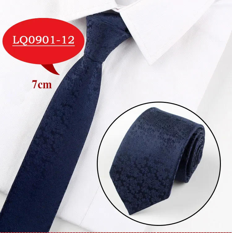 Men Tie Fashion 7cm Classic Luxury Jacquard Woven Neckties Factory Seller Bridegroom Business Wedding Accessories Shirt Neck Tie
