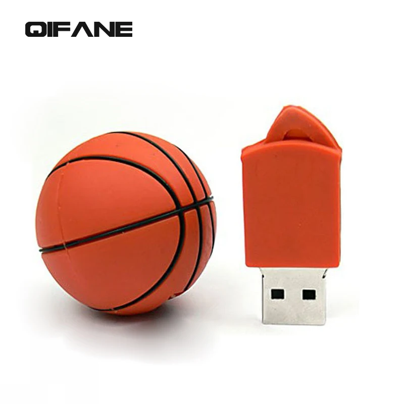 Qifane творческий круговой U диск 16 г мультфильм Флеш накопитель 4 8 Баскетбол USB Flash