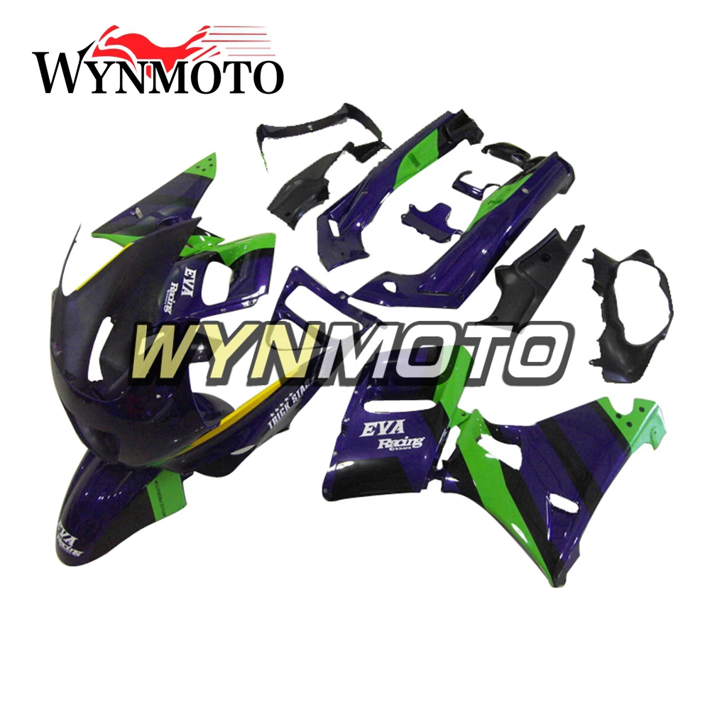 Полный гоночный темно синий зеленый обтекатель для Kawasaki ZZR 400 1993 2007 93 07 год ABS