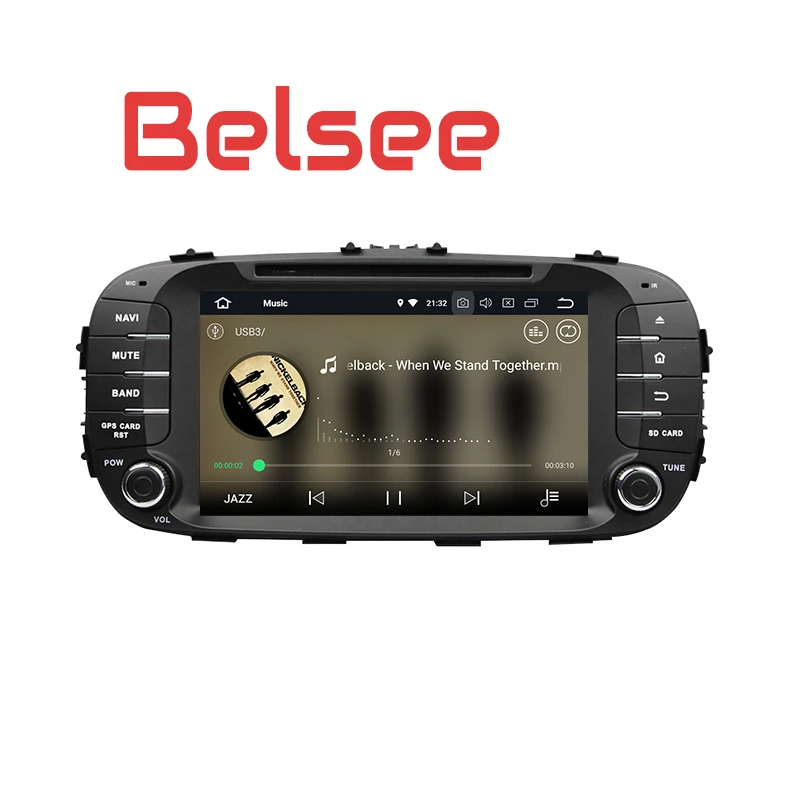 Belsee для Kia Soul Android 8,0 Восьмиядерный PX5 4 Гб Авторадио автомобильный стерео 2 Din головное устройство DVD плеер gps навигация Bluetooth WiFi