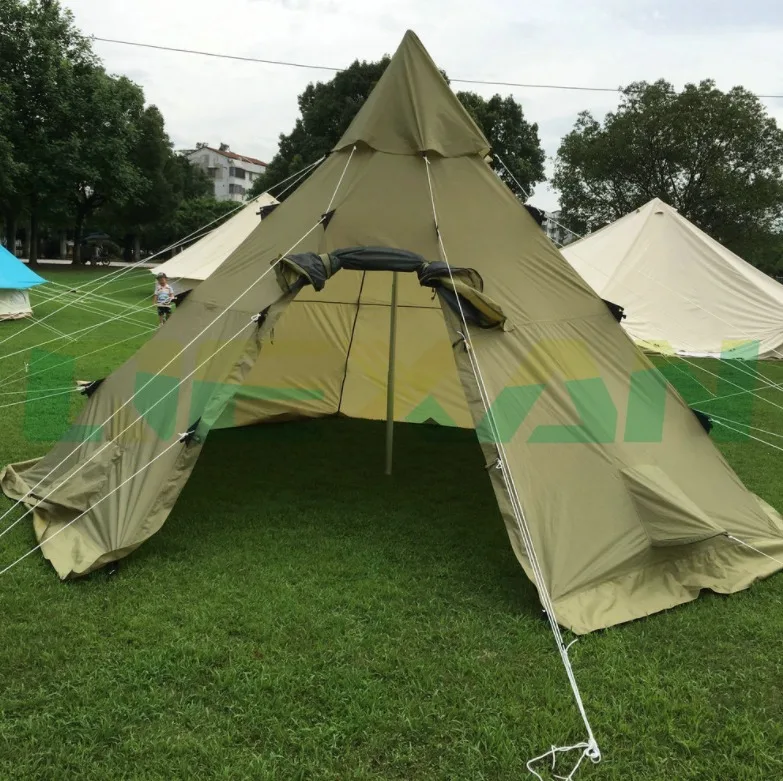 Winterial палатка teepee выживания из полиэстера; топы в экранированный двери фестивали летние Пеший Туризм на открытом воздухе оливковое масло