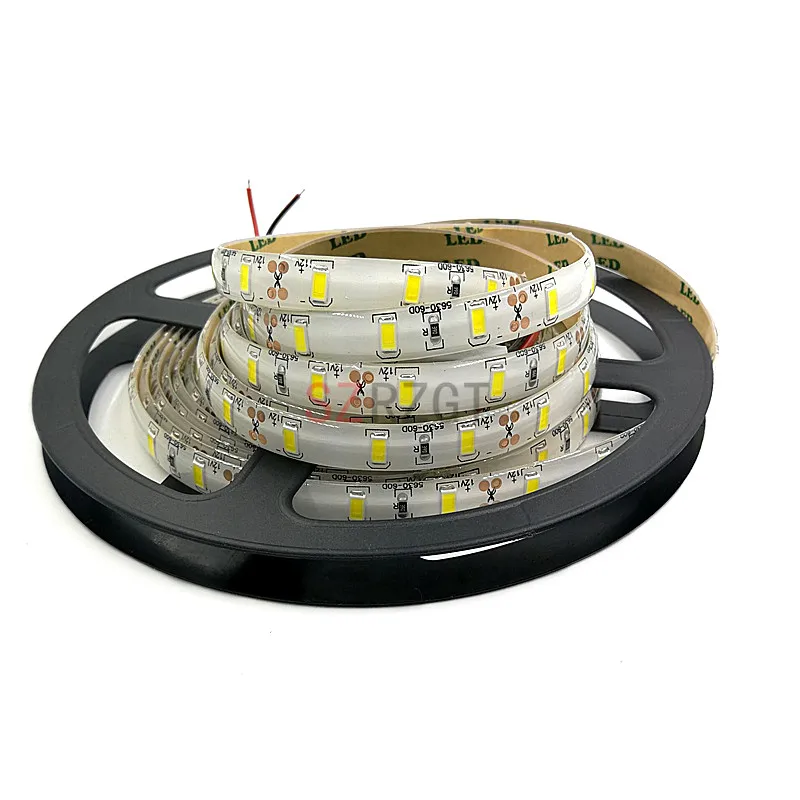 1 м-5 м IP65 водонепроницаемая светодиодная ленсветильник 5630 SMD DC12V 60 светодиодов/M 5730
