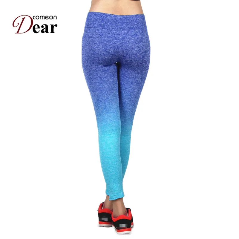 Comeondear Slim Leggings Women Adventure Time Gradual Change Breathable Workout Legging Hot Sale Fitness TK2441 | Женская одежда