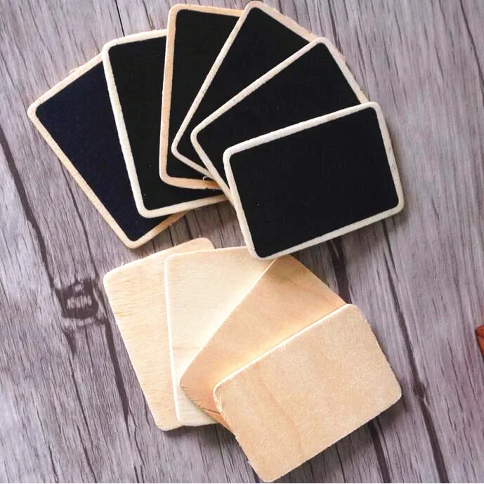 

1pcs/lot Lovely Vintage mini Blank Wooden Cards Wood Blackboard Bookmarks Students' DIY tools