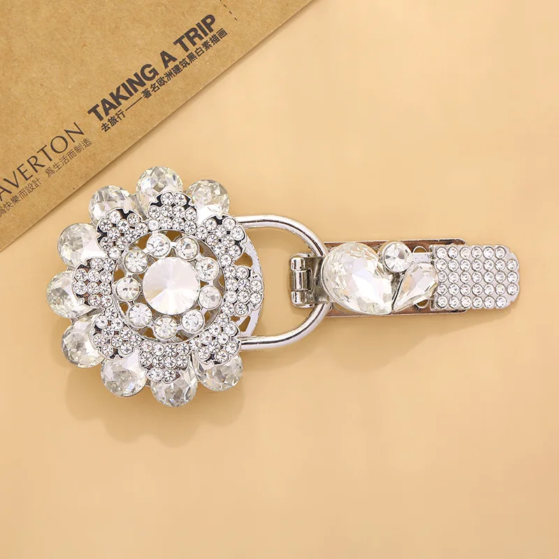 1pcs beautiful fur bcukles rhinestone buttons sewing platypus glassbuckles | Дом и сад