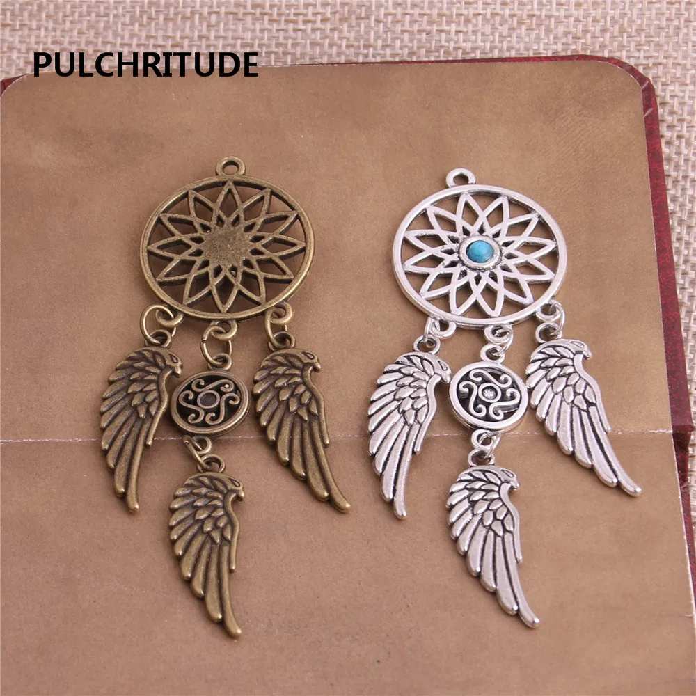 PULCHRITUDE 5 шт./лот металлический Антикварный Серебряный Бронзовый кулон в виде