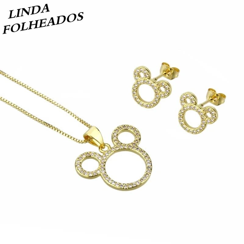 Новый дизайн лидер продаж золотистые/серебристые серьги из меди и белого фианита