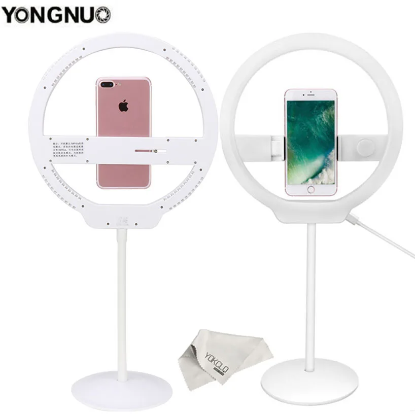 Кольцевой светильник YONGNUO YN128 светодиодный розовый для