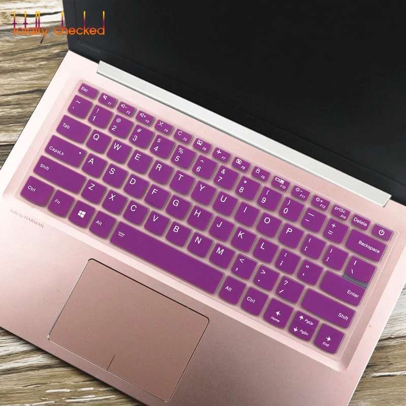 purple Для lenovo IdeaPad 120S 330 330s 320 320s 530s V530s-14ikb 530S-14ikb 14 14ikb Тетрадь силиконовая клавиатура защитная накладка для телефона - Color: purple